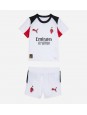AC Milan Samuele Ricci #4 Replika Borta Kläder Barn 2025-26 Kortärmad (+ byxor)